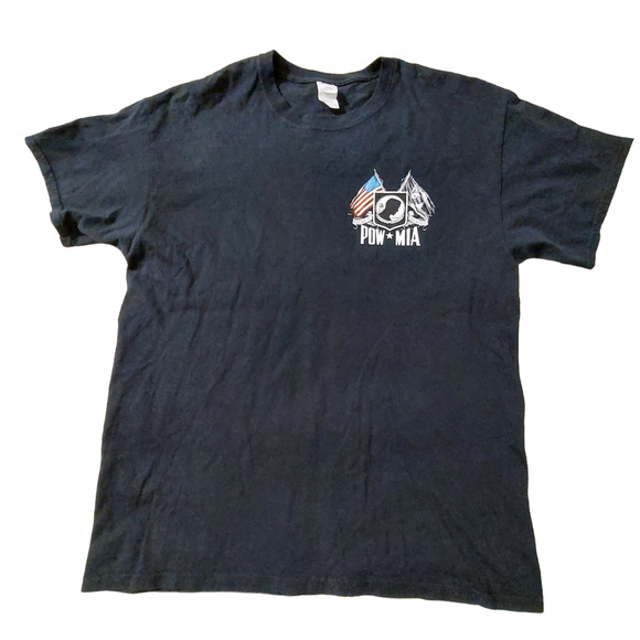 Graphic Shirt Mens Large Short Sleeve POW-MIA You Are Not Forgotten - Picture 4 of 6